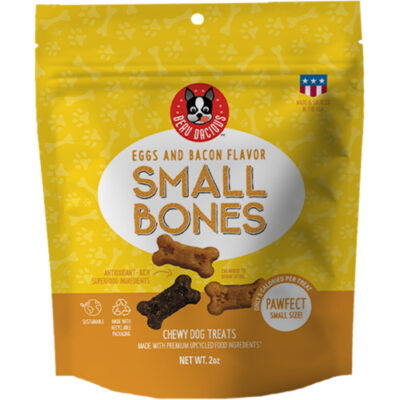 Beau Dacious Small Bones Chewy Treats - Bacon & Eggs 2oz